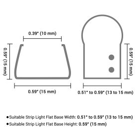 5pcs 1M Light Mounting Channel